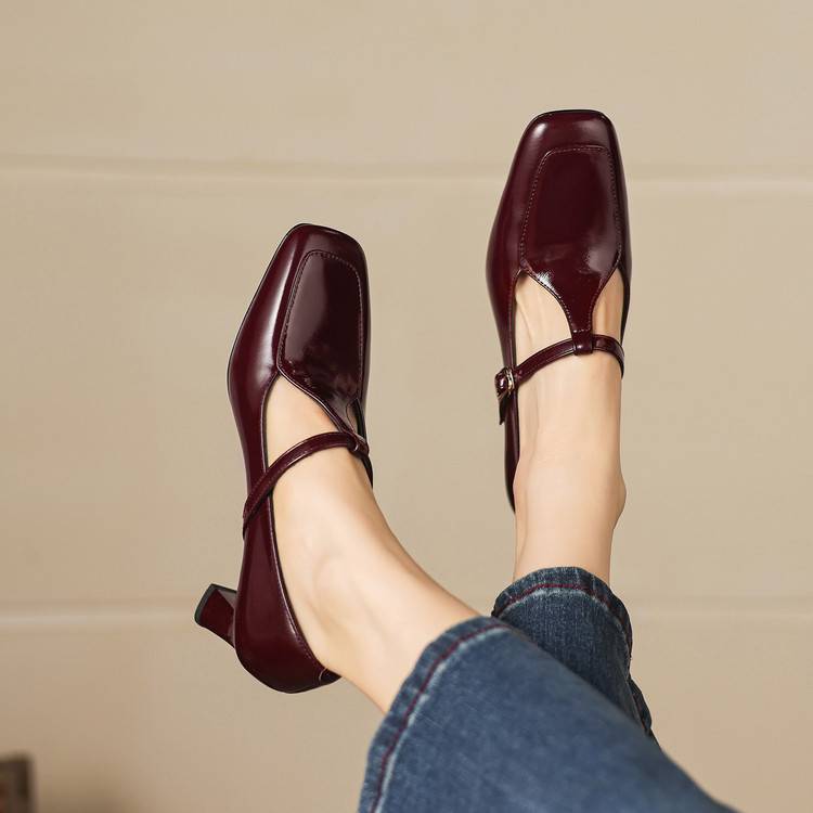 Authentic Leather Heels Tacy