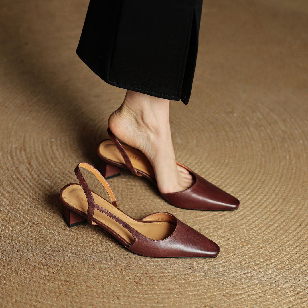 Authentic Leather Elle Heels