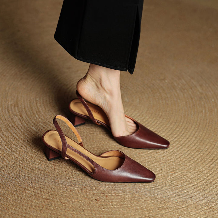 Authentic Leather Elle Heels