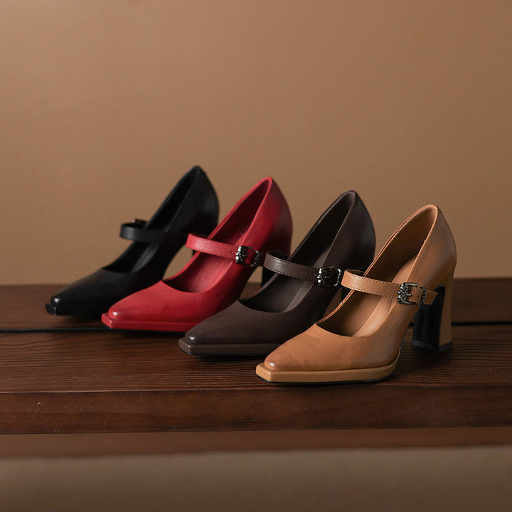 Claya Authentic Leather Heels