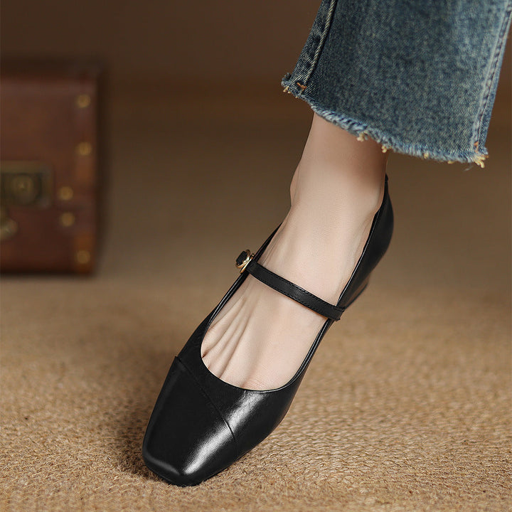 Clarette Authentic Leather Heels