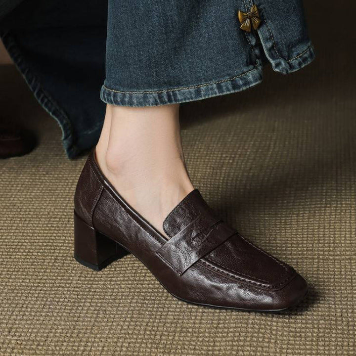 Authentic Leather Heels Sora