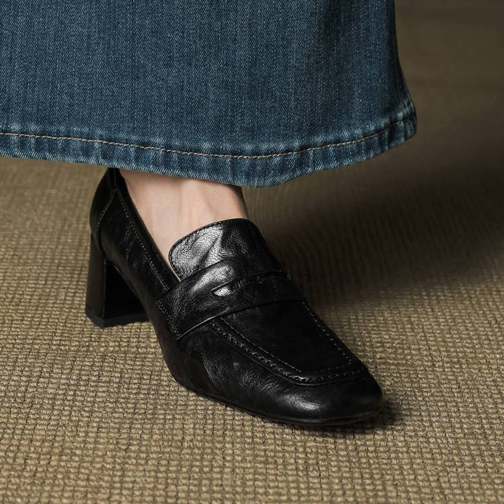 Authentic Leather Heels Sora