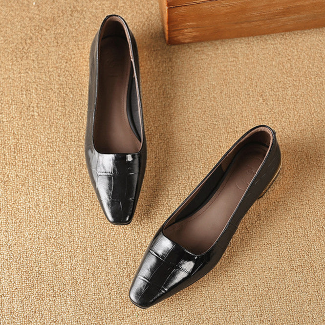 Authentic Leather Heels Celene