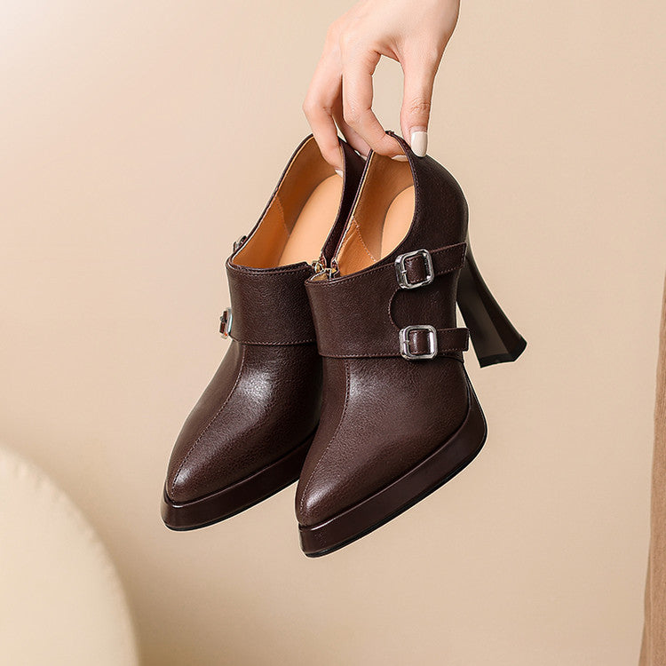 Authentic Leather Heels Nyrix