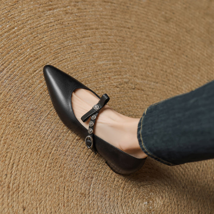 Genuine Leather Crosses with Point