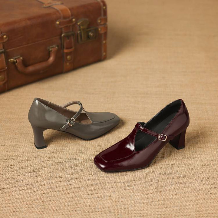 Authentic Leather Heels Tacy