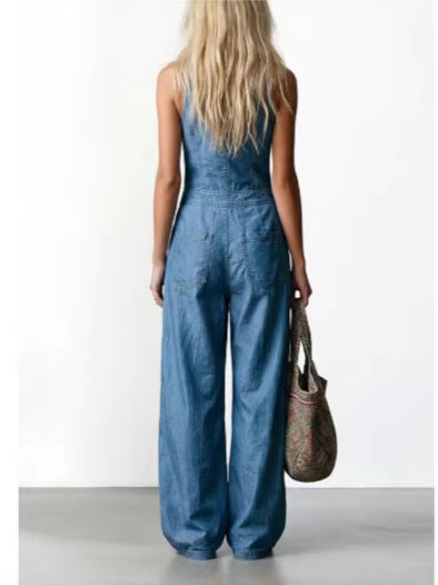 Daisy | Denim Effect Dungarees
