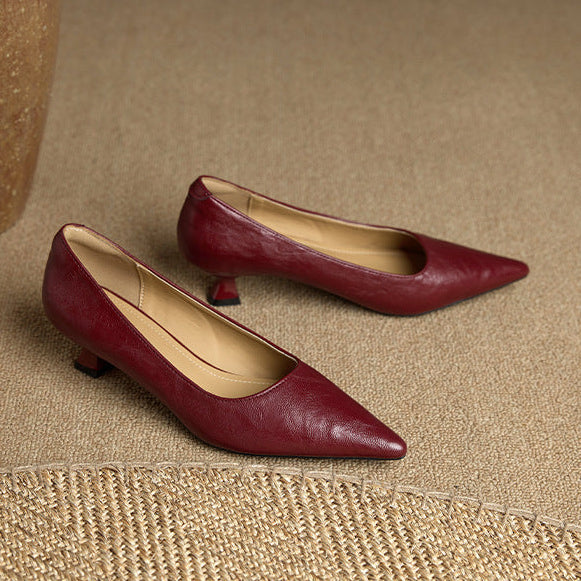 Authentic Leather Heels Aeris