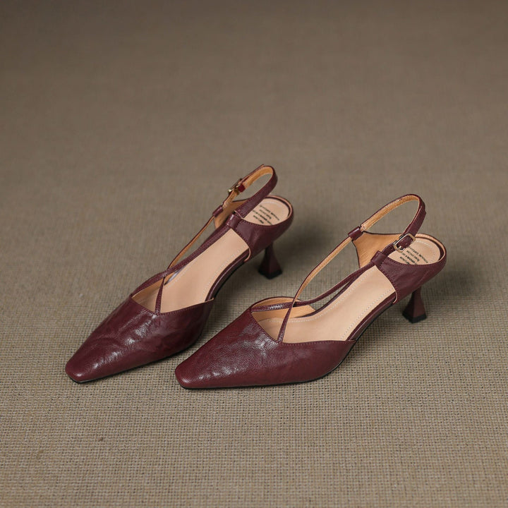Authentic Leather Heels Velta