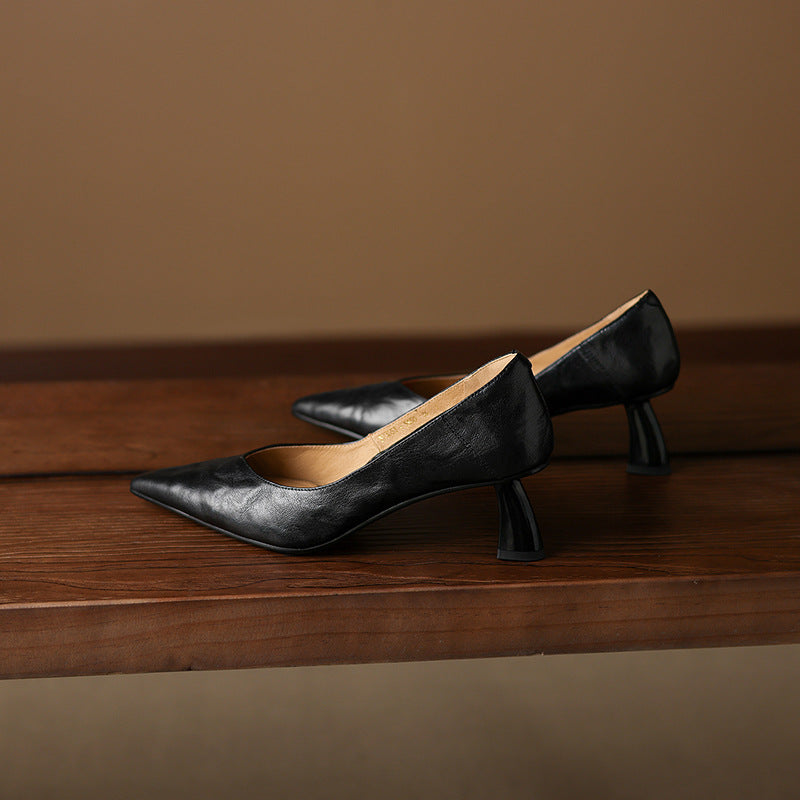 Authentic Leather Heels Veler