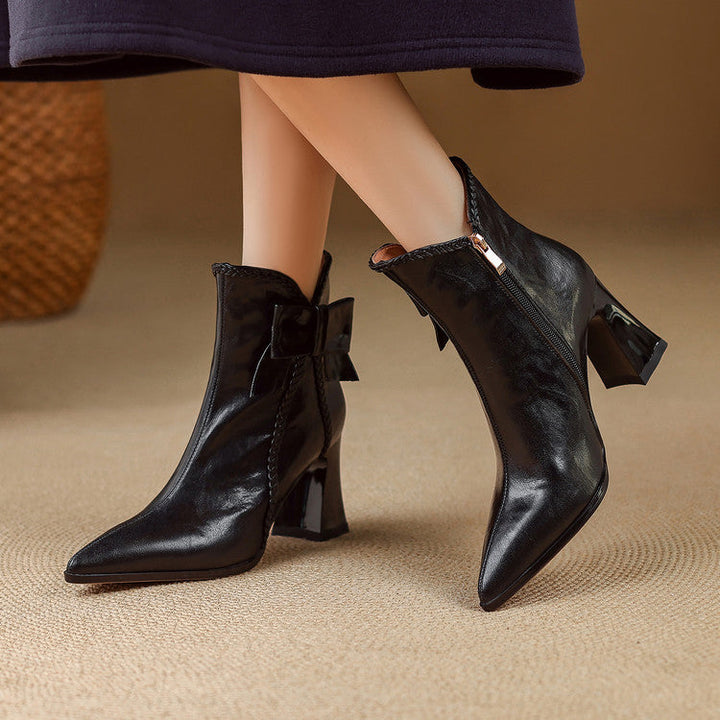 Colette Genuine Leather Ankle Boots