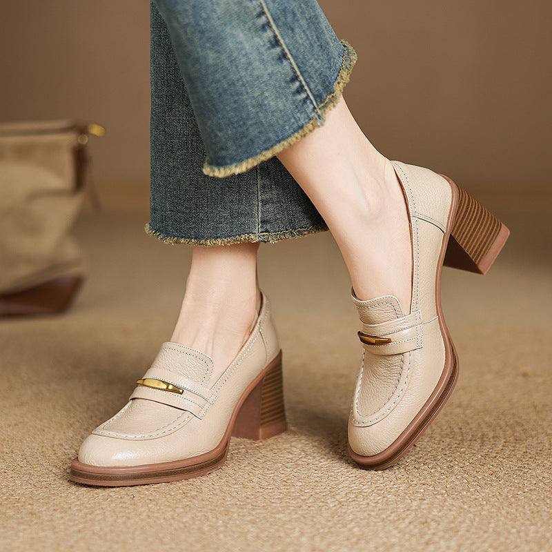 Zivra Genuine Leather Heels