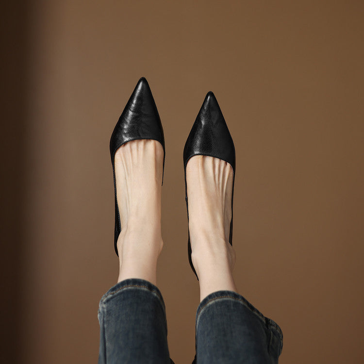 Authentic Leather Court Shoes Elar