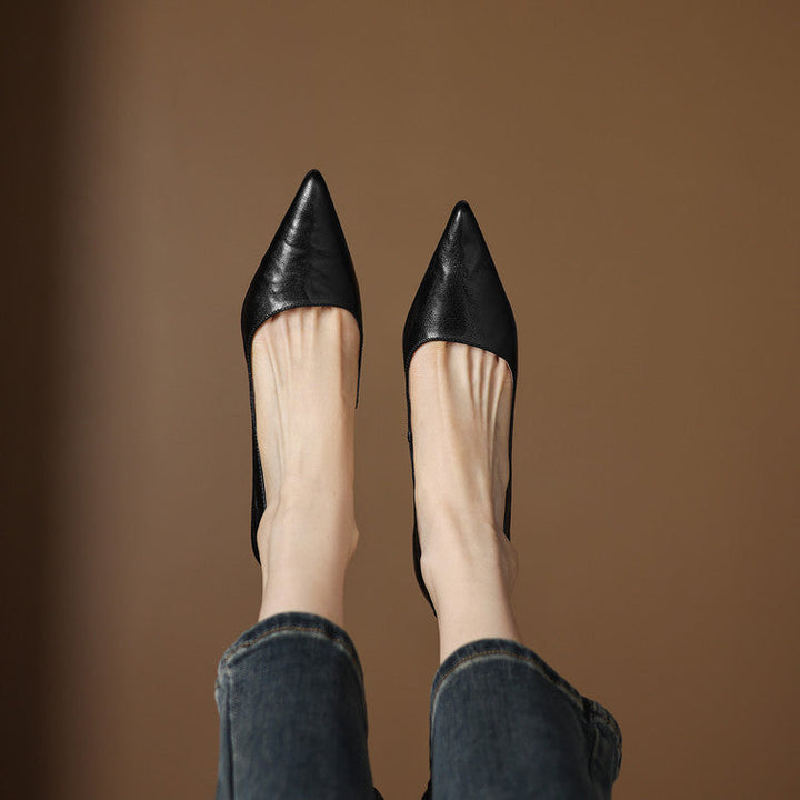 Authentic Leather Court Shoes Elar