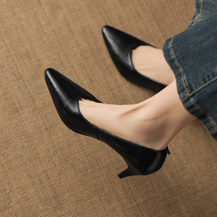 New Authentic Leather Heels