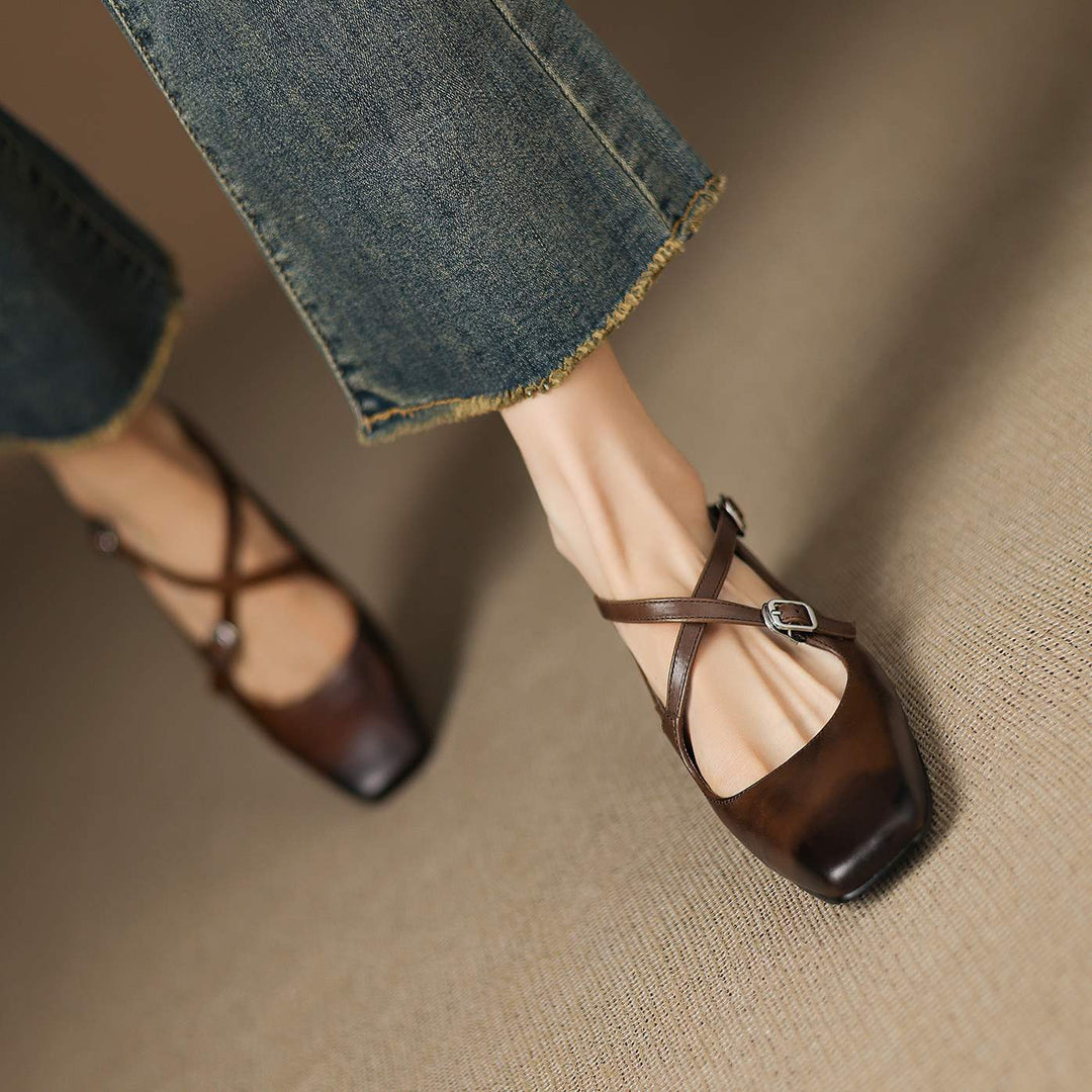 Authentic Leather Heels Ciora