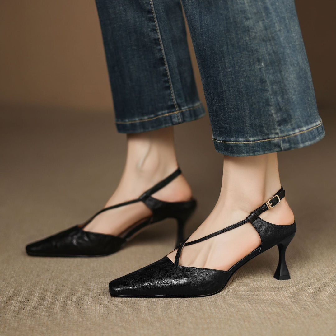 Authentic Leather Heels Velta