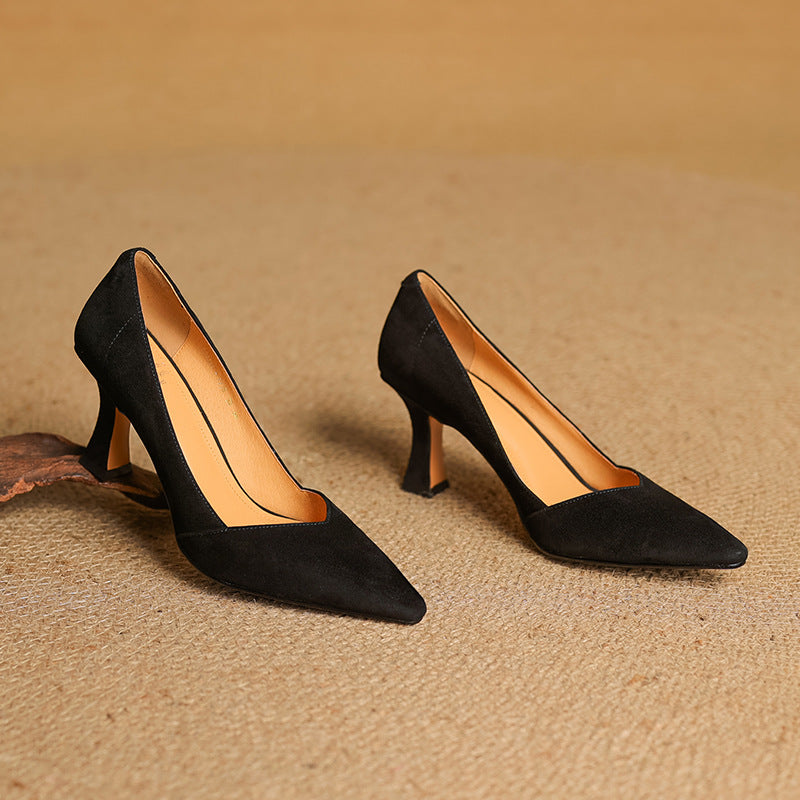 Genuine Leather Women's Heels