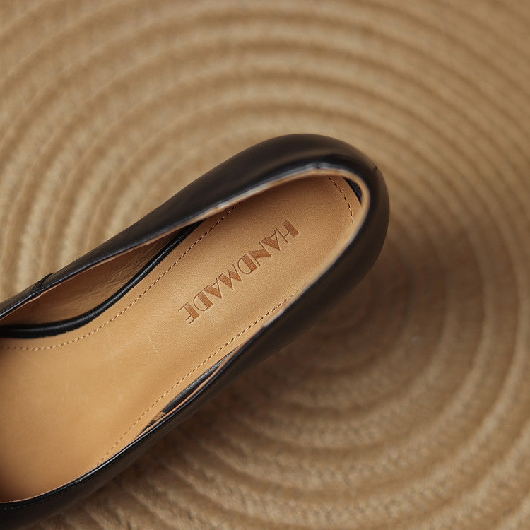 Authentic Leather Heels Arlix