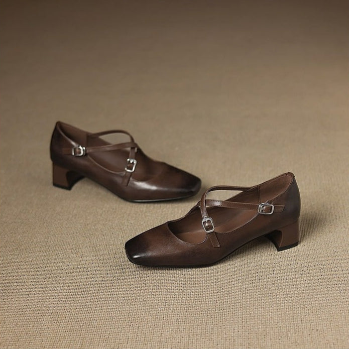 Authentic Leather Heels Ciora