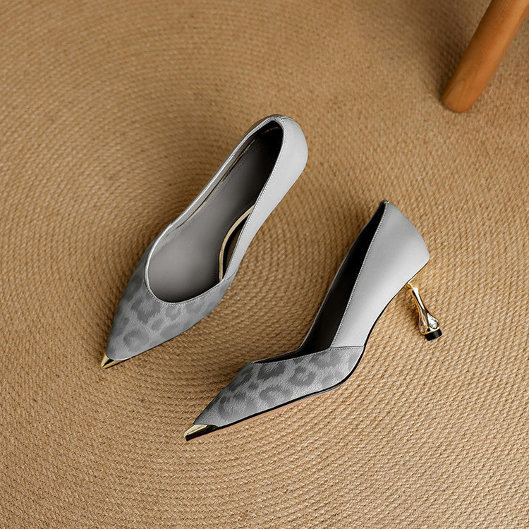 Authentic Leather Heels Valea