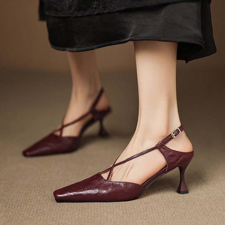 Authentic Leather Heels Velta