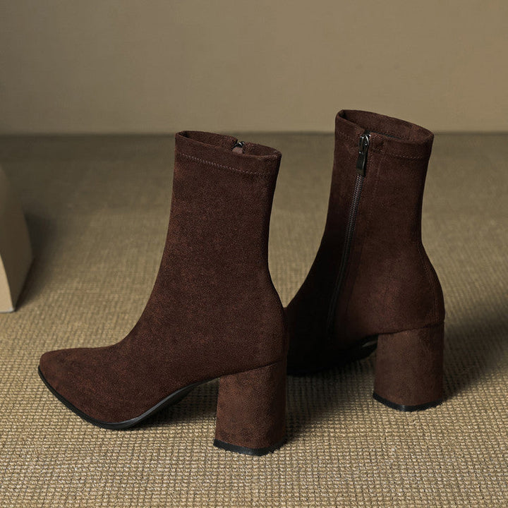 Authentic Suede Leather Ankle Boots