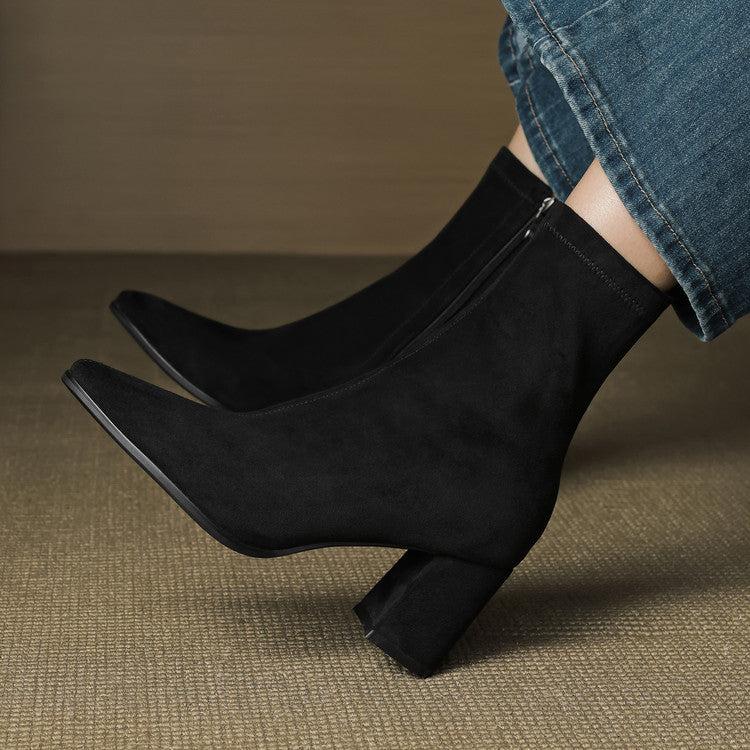 Authentic Suede Leather Ankle Boots