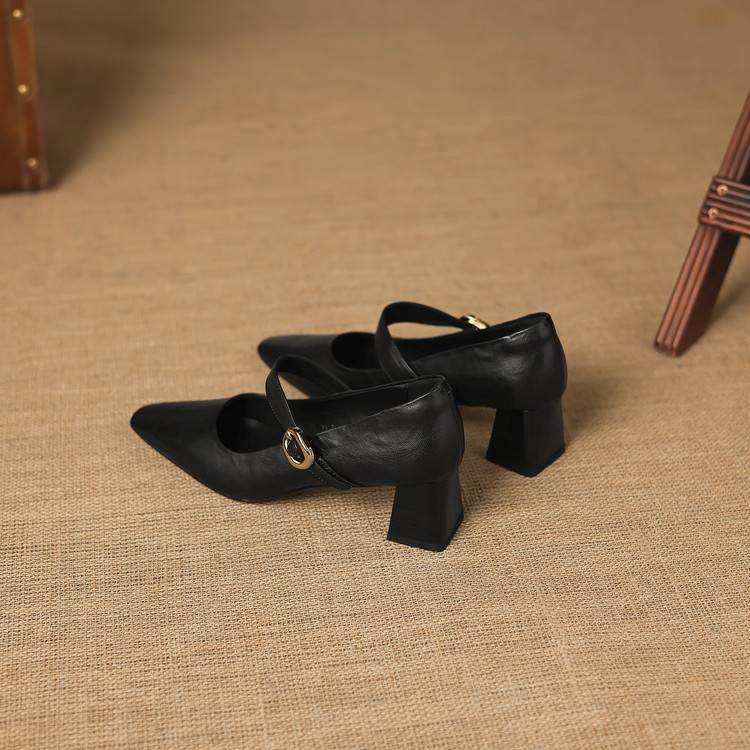 Azra Authentic Leather Heels
