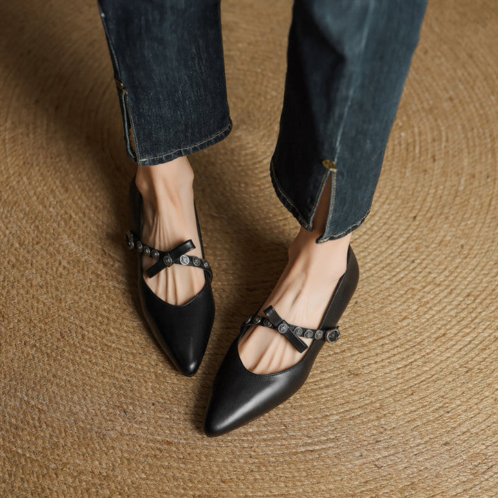 Genuine Leather Crosses with Point