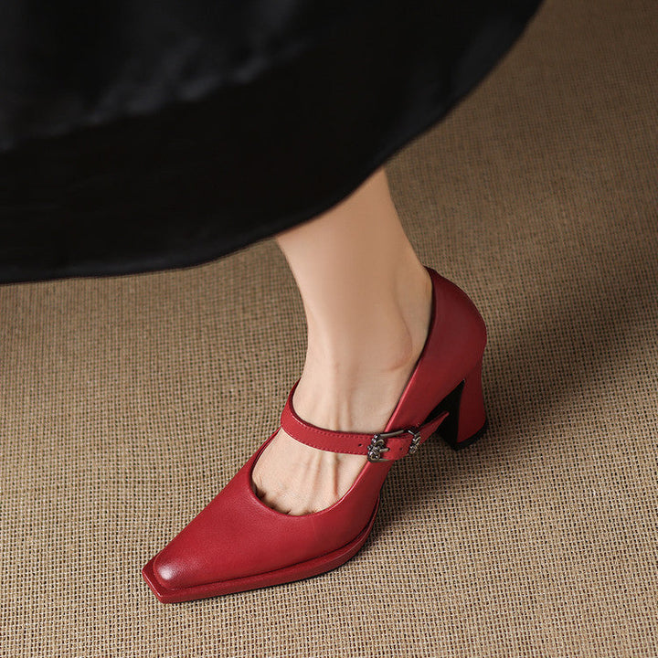 Claya Authentic Leather Heels