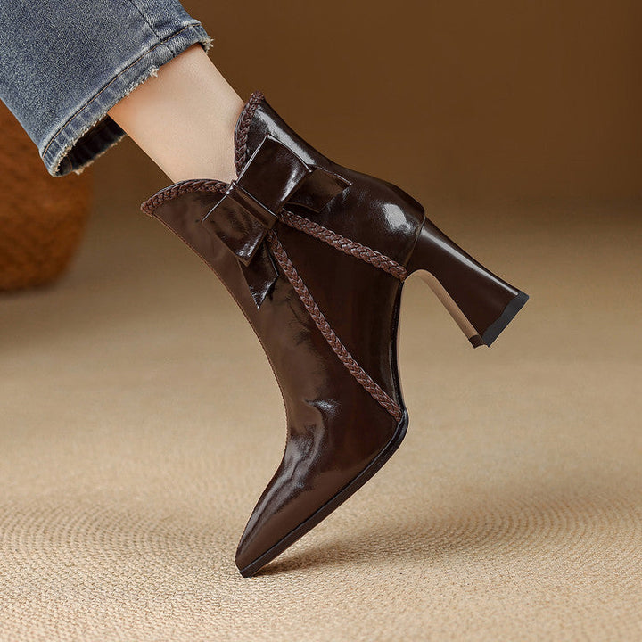 Colette Genuine Leather Ankle Boots