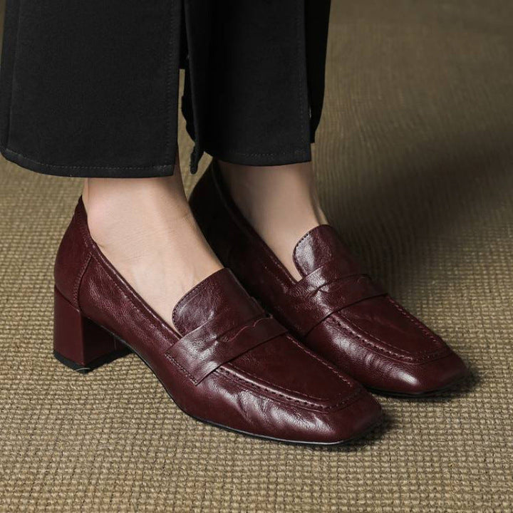 Authentic Leather Heels Sora