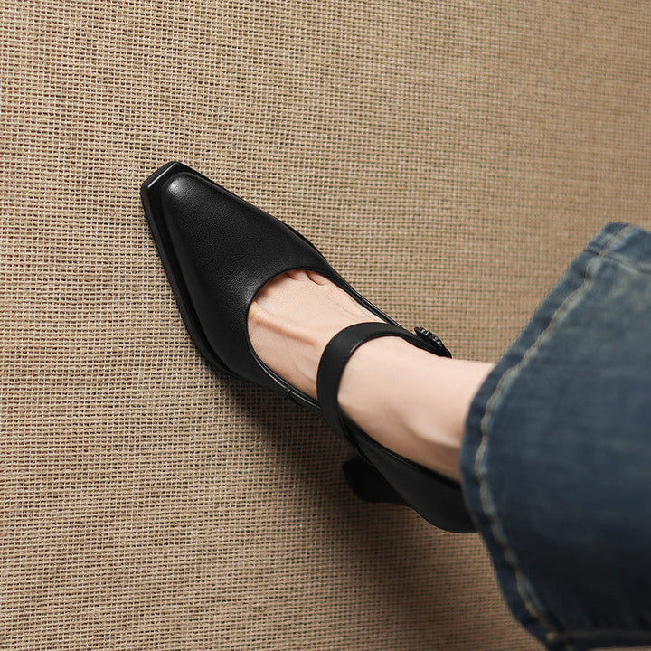 Claya Authentic Leather Heels