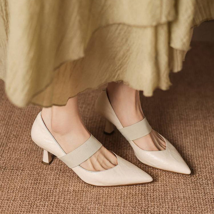 Authentic Leather Heels Cyra