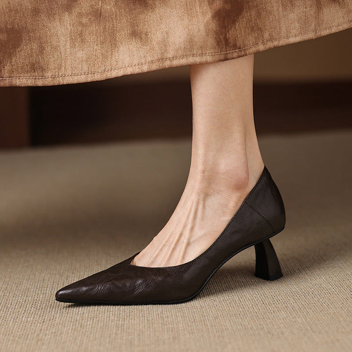 Authentic Leather Heels Veler