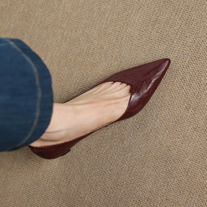 Authentic Leather Heels Veler