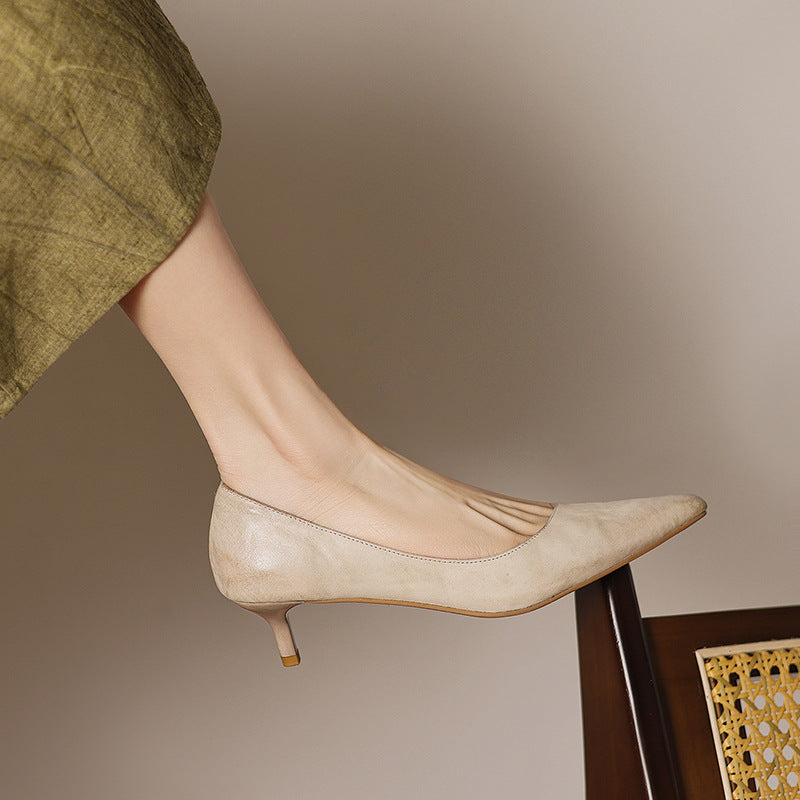 Authentic Leather Heels Relle