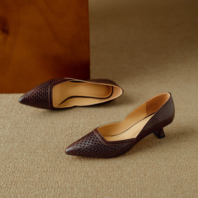 Genuine Leather Pumps Enzo
