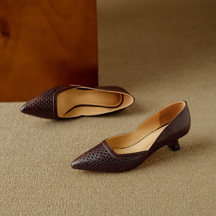 Genuine Leather Pumps Enzo