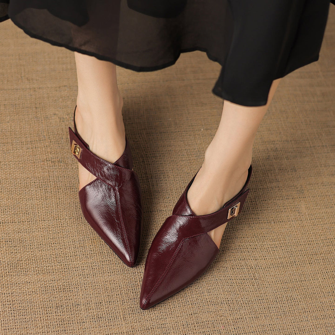 Eyla Authentic Leather Mules