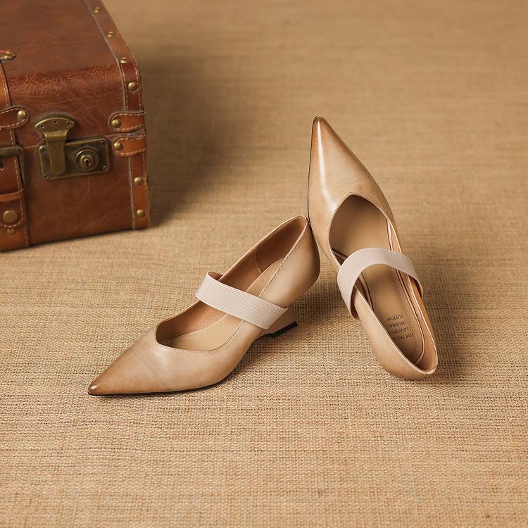 Authentic Leather Heels Tiera