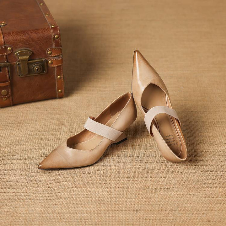 Authentic Leather Heels Tiera
