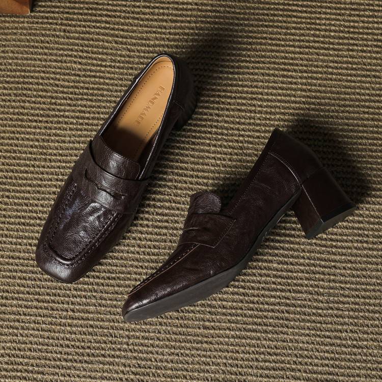 Authentic Leather Heels Sora