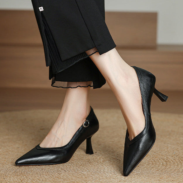 Authentic Leather Heels Ezel
