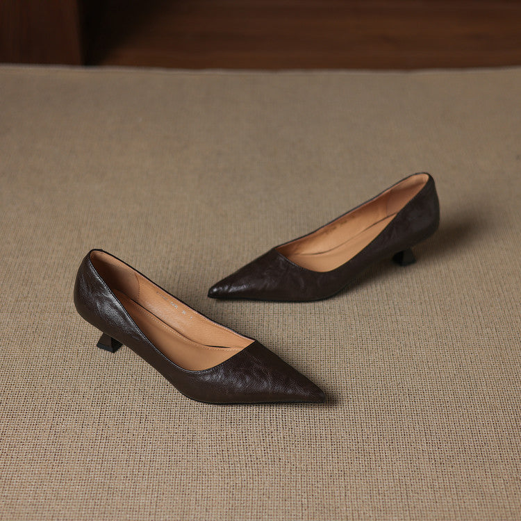 Authentic Leather Court Shoes Elar