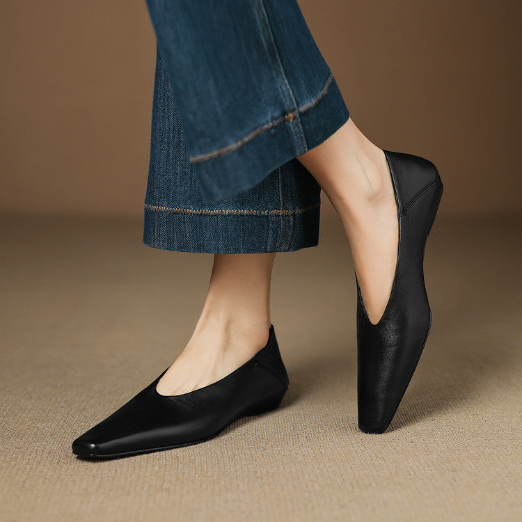 Emor Genuine Leather Flats