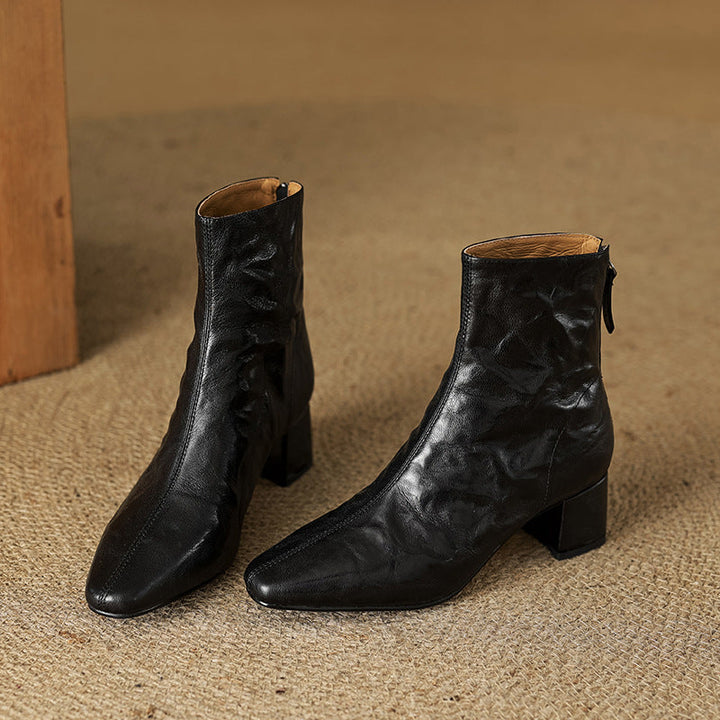 Authentic Leather Estel Ankle Boots