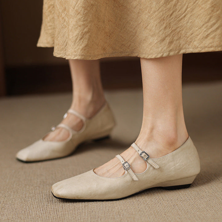 Orik Genuine Leather Flats